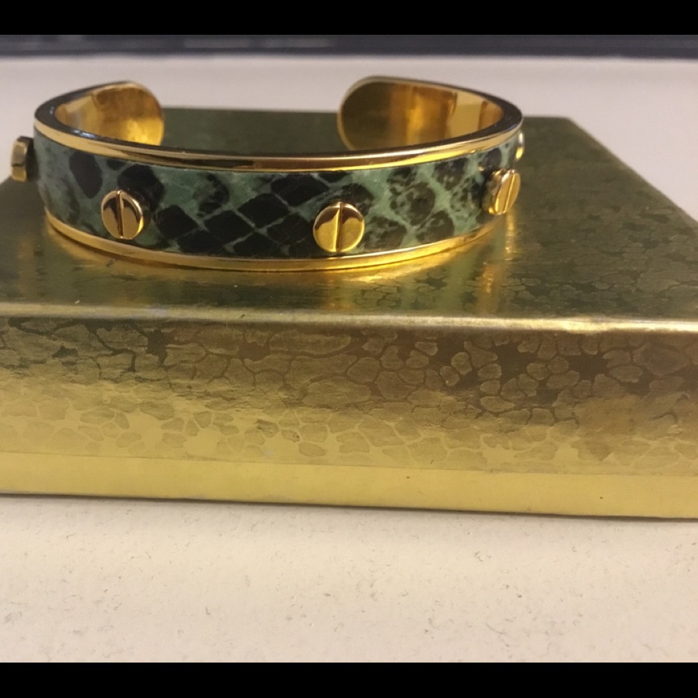 New Wonder Bracelet Green Snake Print